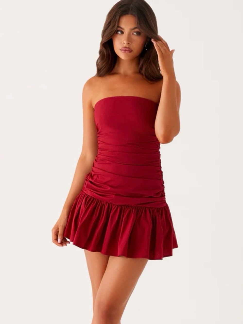 Peppermayo Carmel Mini Dress - Merlot